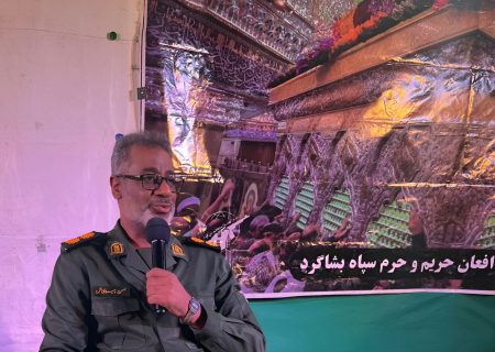 یادواره شهدای گمنام روستای درنگ‌مدو با سخنرانی جانشین فرماندهی سپاه بشاگرد برگزار شد