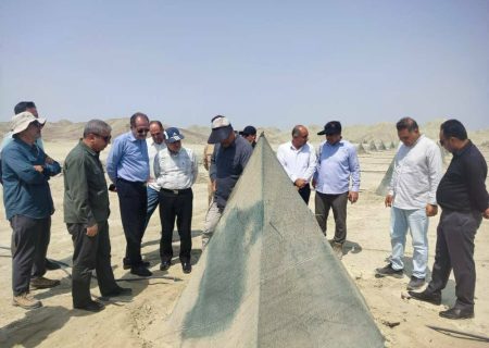 بازدید معاون وزیر جهاد کشاورزی از طرح احداث بزرگترین نخلستان مکانیزه مجول کشور در بشاگرد
