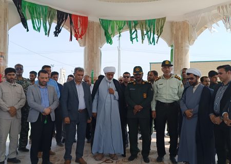 آغاز مراسم هفته دفاع مقدس در بشاگرد با غبارروبی گلزار شهدا