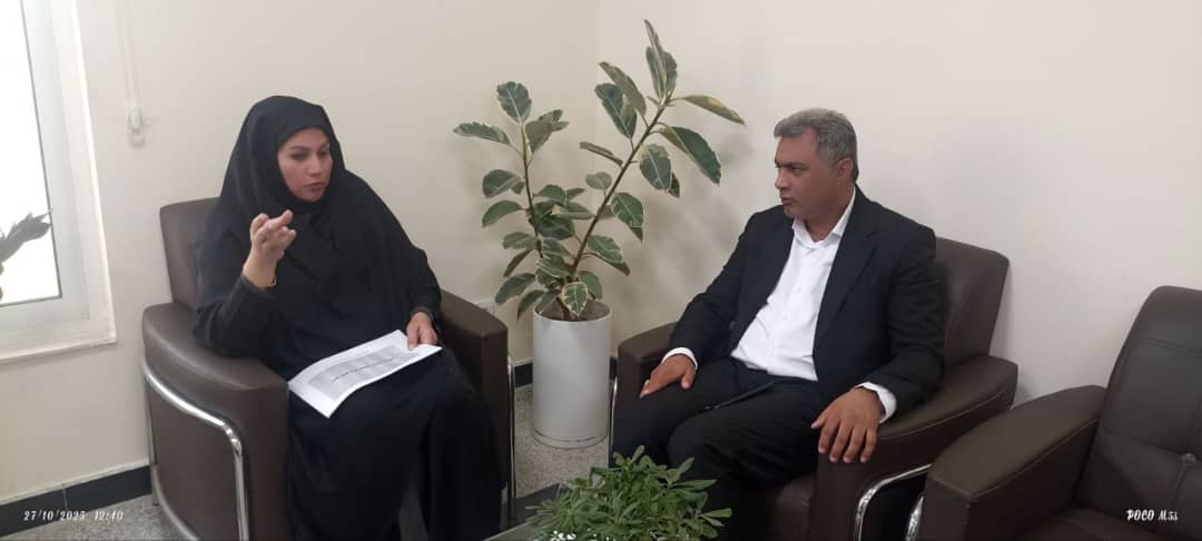 دیدار سرپرست فرمانداری بشاگرد با مدیرکل دفتر امور روستایی استانداری هرمزگان
