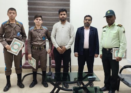 تجلیل از سربازان حوزه قضایی بشاگرد توسط بسیج حقوقدانان و وکلای شهرستان