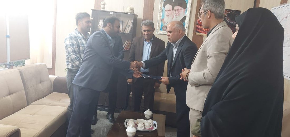 مراسم تودیع و معارفه روسای اداره راهداری و حملونقل جادهای شهرستان بشاگرد برگزار شد