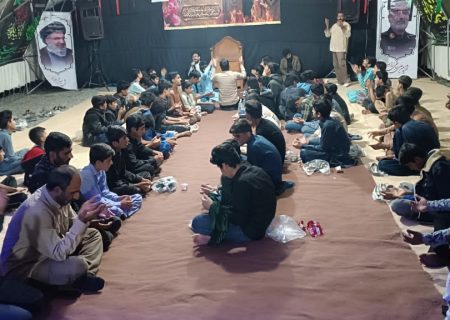 برگزاری شب نخست مراسم هیئت شهدای گمنام در گلزار شهدای سردشت
