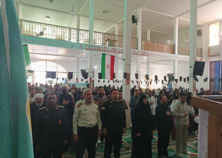 آبان در بشاگرد با حضور پرشور مردم در مسجد جامع امام حسین(ع) برگزار شد