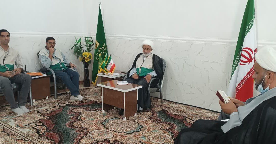 برگزاری جلسه کانونهای خدمت رضوی شهرستان بشاگرد در دفتر امام جمعه