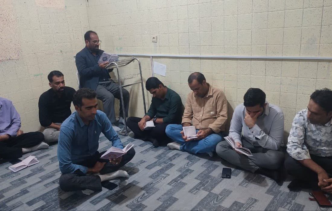 برگزاری مراسم معنوی ایام فاطمیه در شبکه بهداشت بشاگرد