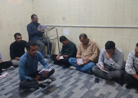 برگزاری مراسم معنوی ایام فاطمیه در شبکه بهداشت بشاگرد