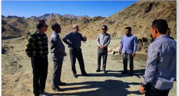بازدید مدیرکل حفظ آثار دفاع مقدس هرمزگان از روند ساخت المان یادبود شهید در دهستان جکدان