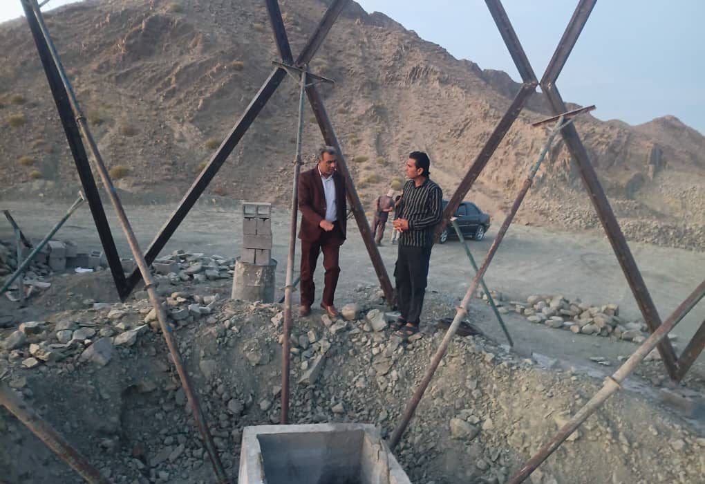 بازدید سرپرست فرمانداری بشاگرد از روند آماده‌سازی مزار شهید گمنام روستای جکدان