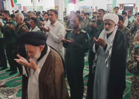 برگزاری نماز باران در بشاگرد به امامت حجت‌الاسلام مومنی