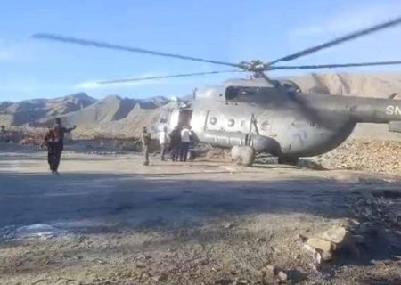اعزام هوایی بیماران از روستای پاراپیون بشاگرد