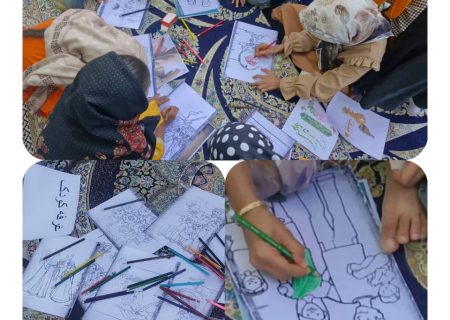 برپایی غرفه فروش ملزومات حجاب و دست‌سازه‌های سنگ مصنوعی در همایش «مادران فاطمی» سردشت