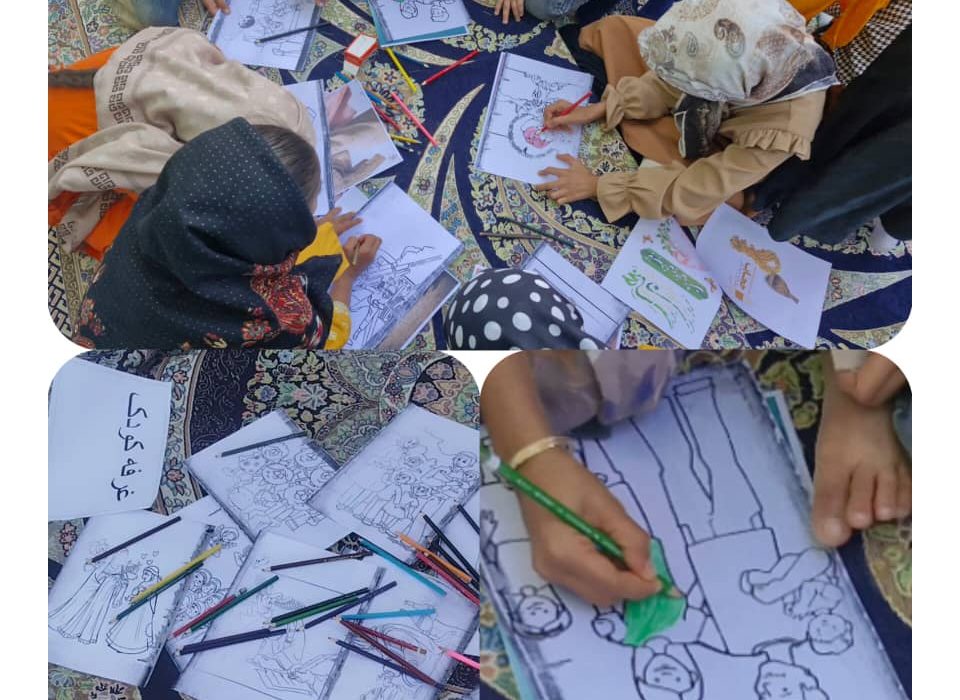 برپایی غرفه فروش ملزومات حجاب و دستسازههای سنگ مصنوعی در همایش «مادران فاطمی» سردشت