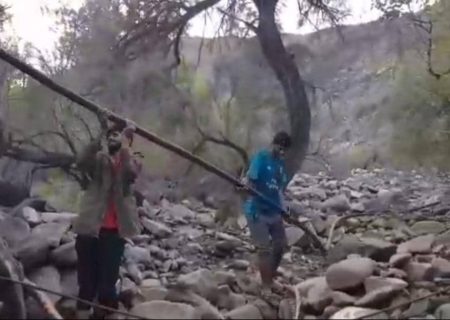 تعمیر و بازگشایی خط انتقال آب شرب روستای درجک با همت گروه جهادی شهید حججی
