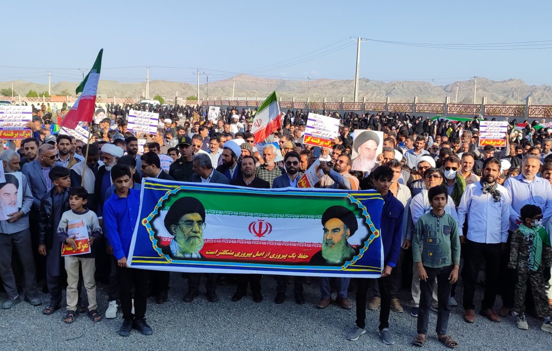 رسوایی دشمن کور دل ملت ایران توسط امام جمعه محترم شهرستان بشاگرد
