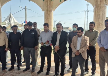 غبارروبی گلزار شهدا در بشاگرد
