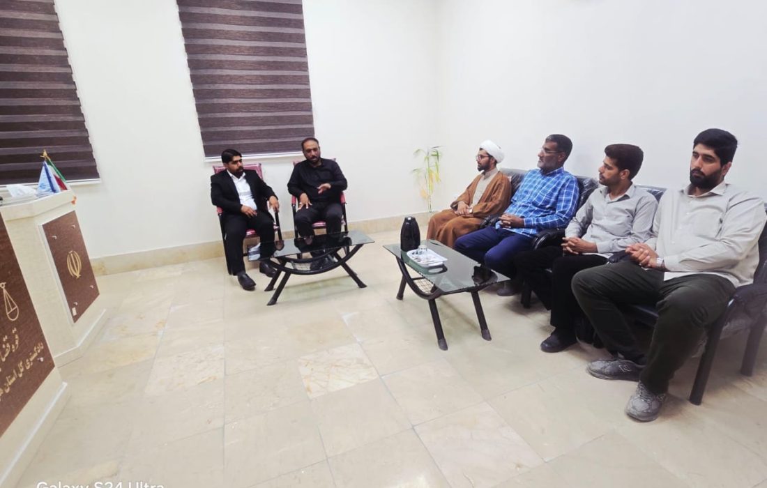 دیدار سپاه بشاگرد با رئیس دادگستری